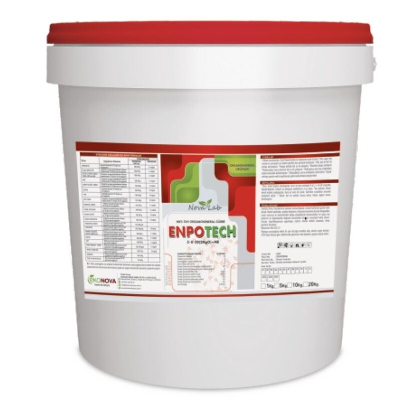 ENPOTECH  5-0-20 (2MgO)+ME ORGANOMİNERAL KOVA GÜBRE 20 KG